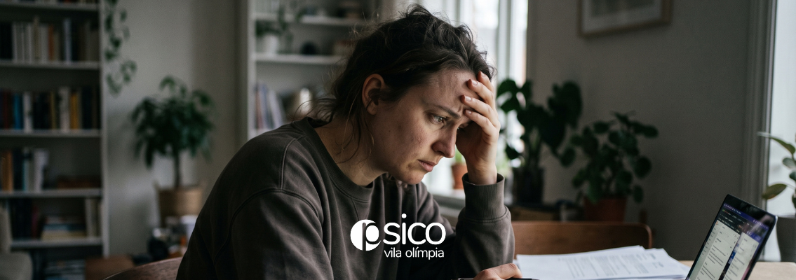 Terapia para ansiedade em adultos: conheça os sintomas, os benefícios da TCC e as opções de atendimento psicológico da Psico Vila Olímpia.